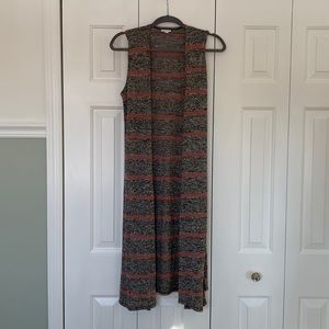 LuLaRoe Joy Knee-length Knit Cardigan Vest